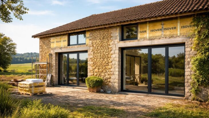 découvrez comment rénover votre gîte rural dans le gers avec l'isolation performante isover et les menuiseries de qualité kline pour un confort optimal et des économies d'énergie.